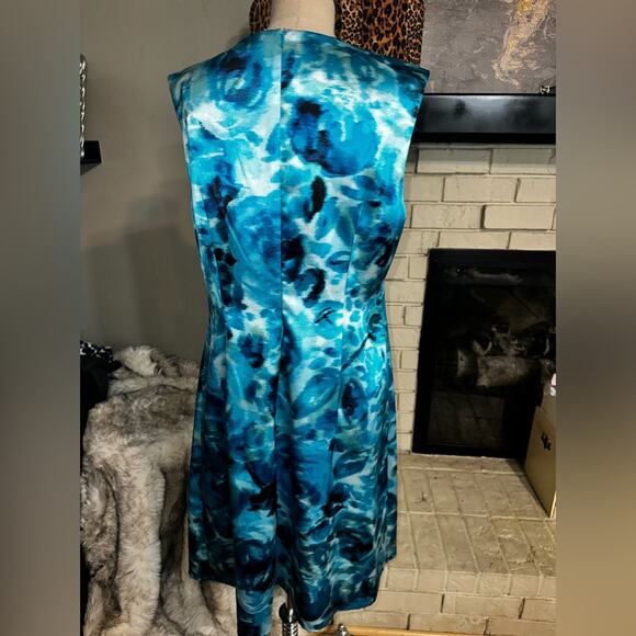CONNECTED APPAREL Shades of Blue Dress Size 12 New - Picture 5 of 10